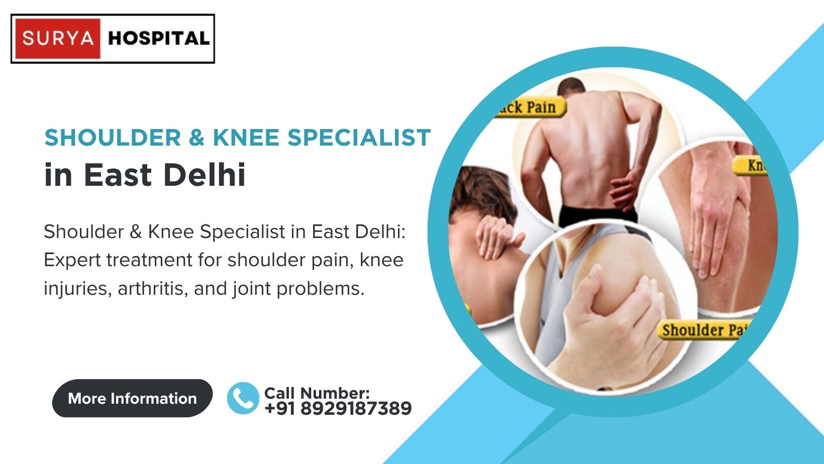 Shoulder & Knee Specialist in East Delhi for Pain Relief